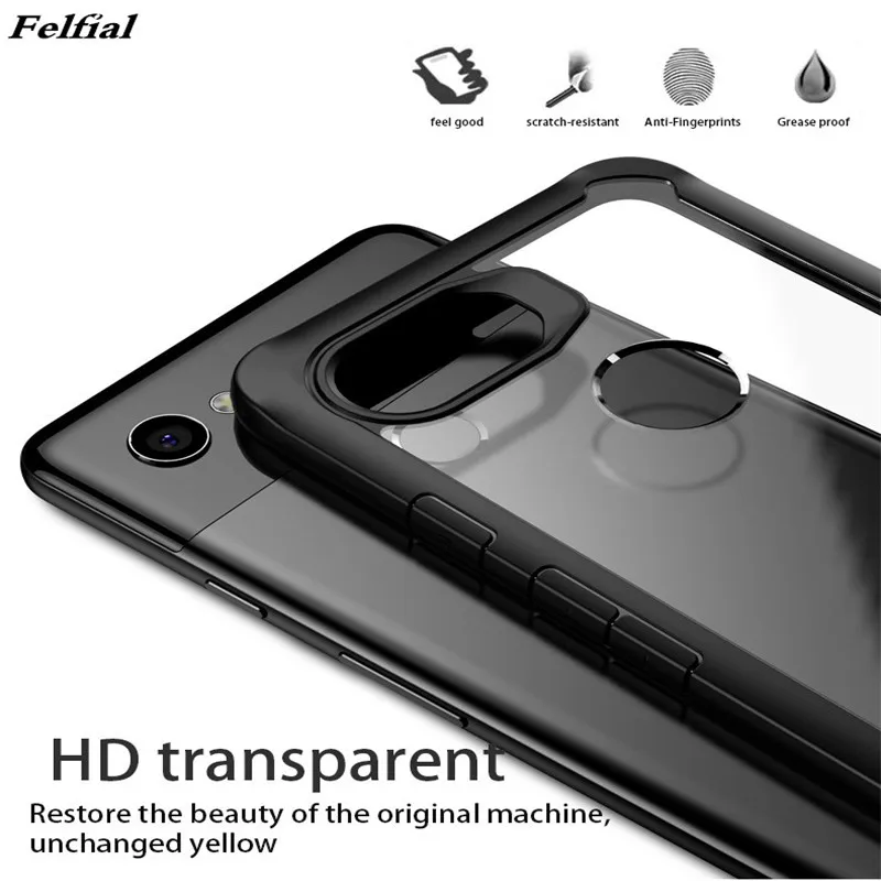 

NEWEST Case For Google Pixel 3lite 3 3XL For Google Pixel 3xl lite Case Transparent Hybrid Soft Red Cover For Pixel 2 2XL Case