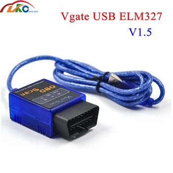 

Mini Vgate USB ELM327 OBDII V1.5 Scan Auto code reader ELM327 OBD2 Car Diagnostic Scanner Tool OBD USB Interface