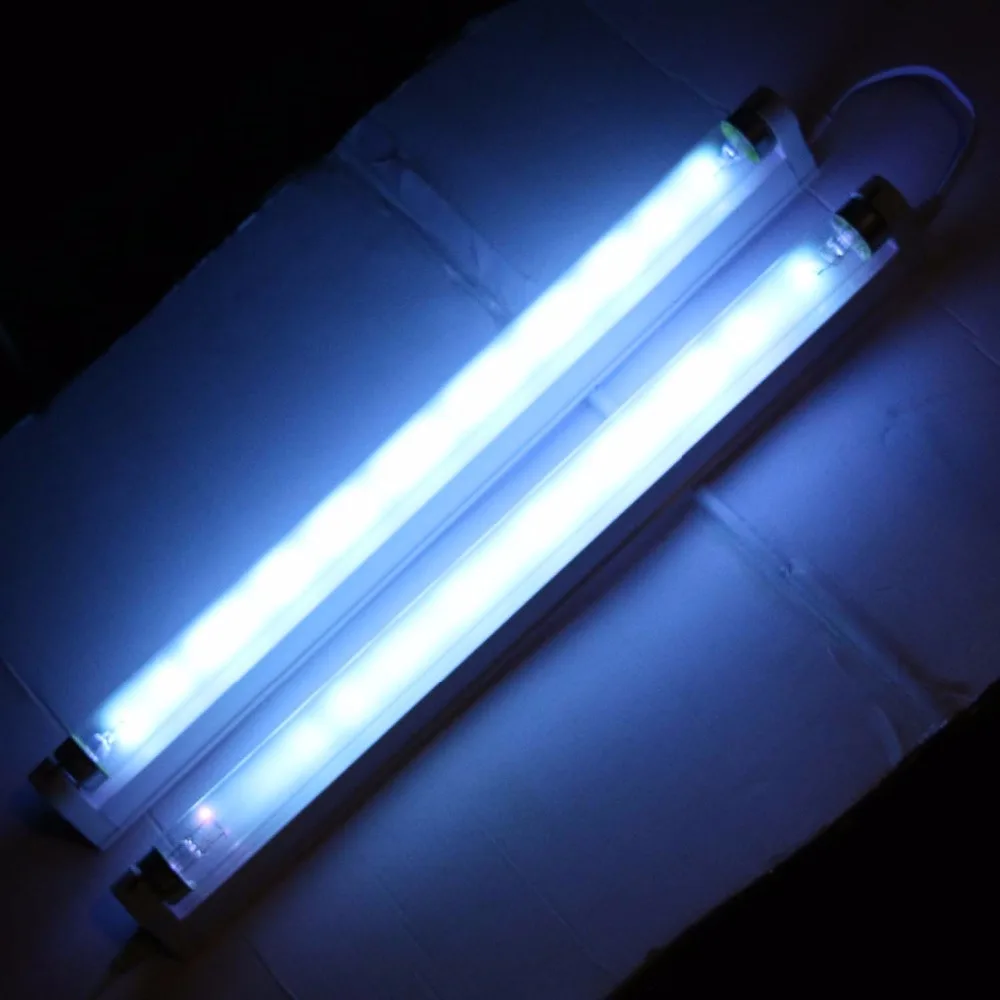 

30W Quartz UV Germicidal CFL Fluorescent Straight Lamp With Fixture Clean by Sterilizer Kit UVC Disinfection Kill dust mites