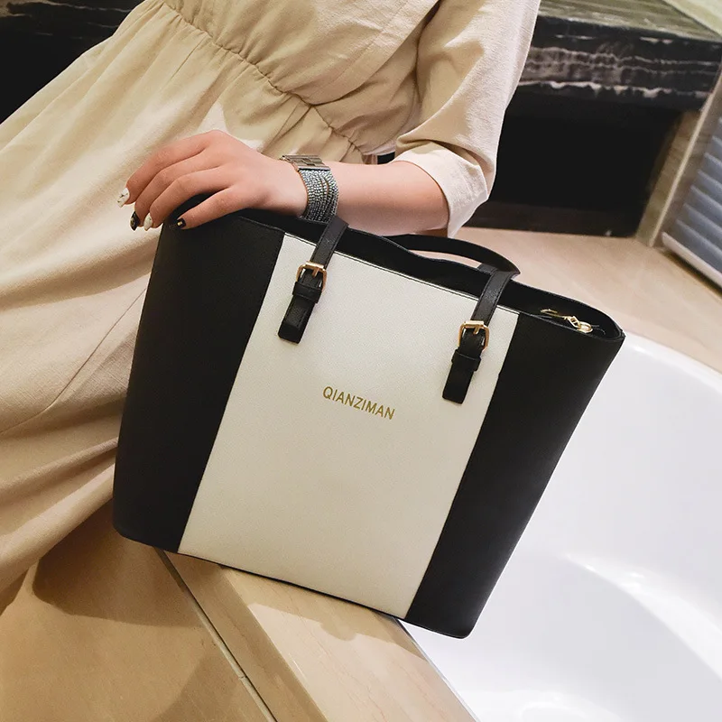 

111318 new hot women handbag female simple large tote bag lady big simple commuter bag