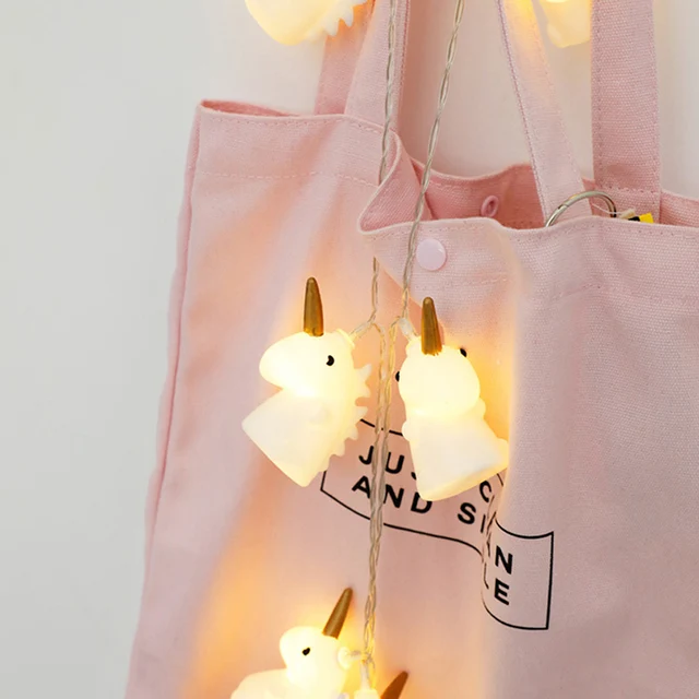 10/20pcs LED Unicorn String Light Unicorn Warm White Fairy Light Wedding Birthday XMAS Holiday Decoration Baby Bedroom Gift