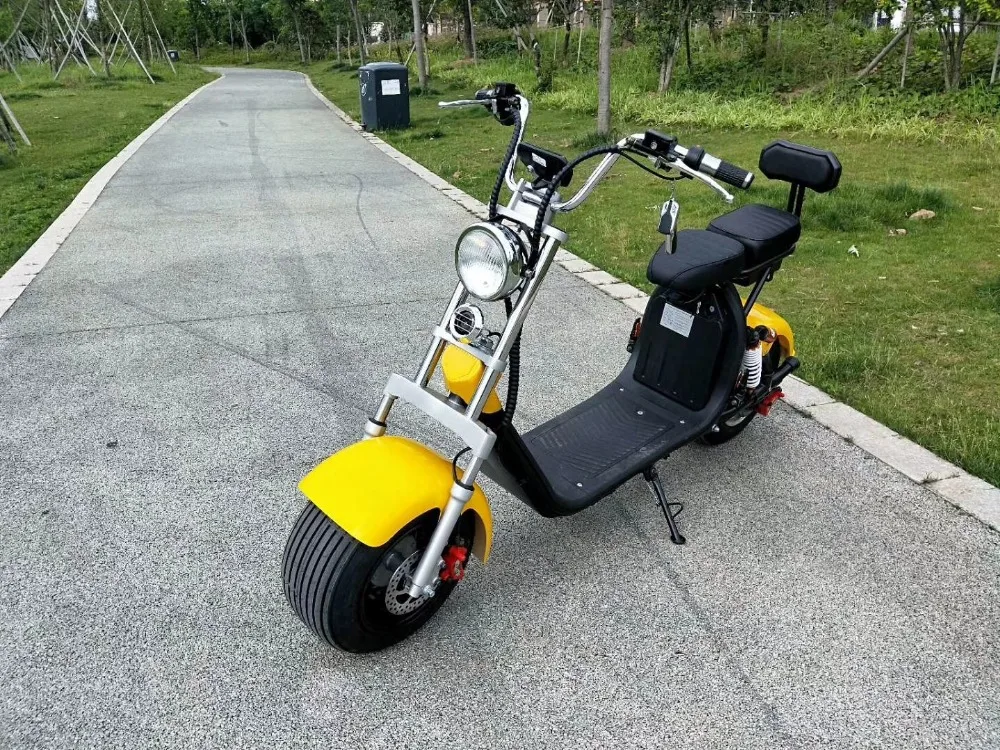 Электрический мотоцикл E-bike 60V1000W электрический скутер Citycoco Moto Электрический двойной тормоз