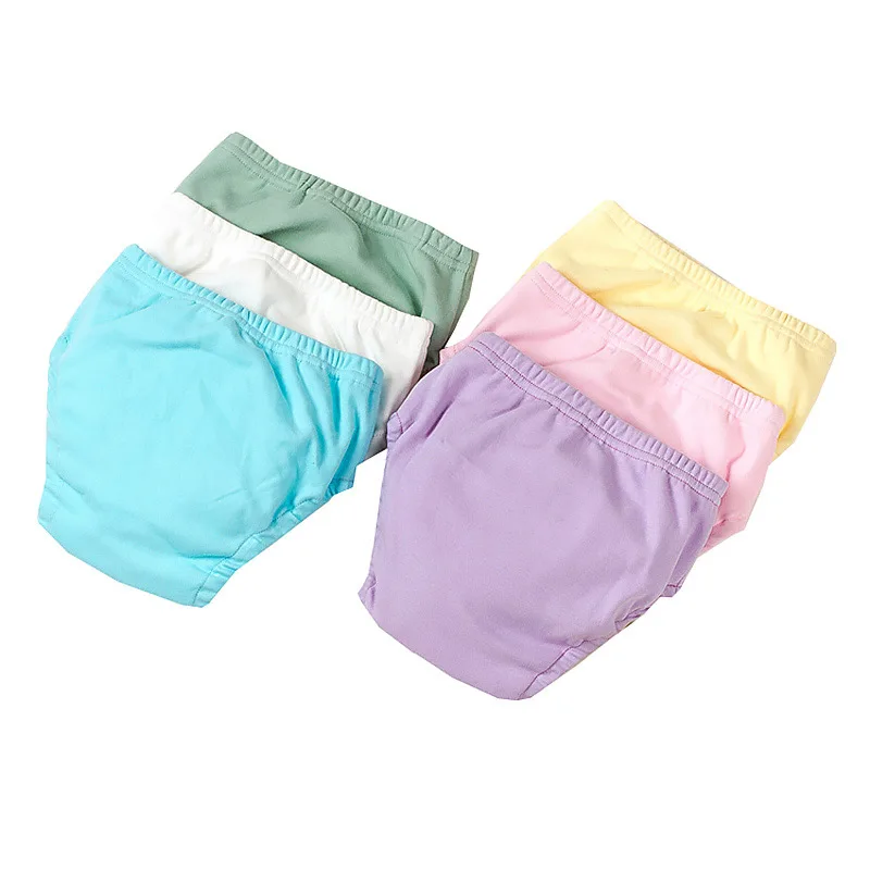 Креативные раздельные стильные подгузники для новорожденных девочек и мальчиков, 6 слоев, хлопок, марля, многоразовые Training Детские тренировочные штаны