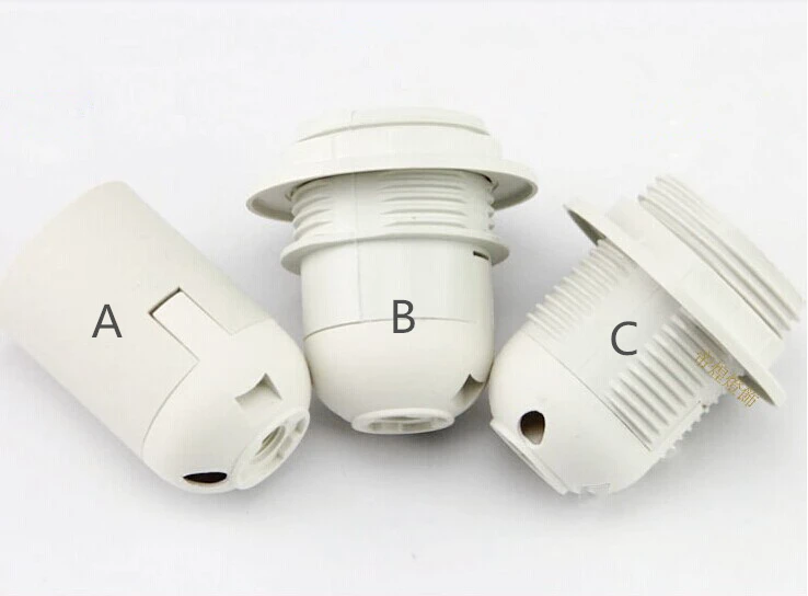 10pcs/lot E27 LED Plastic lamp Holder Edison screw Light Bulb socket DIY base Free Shipping | Лампы и освещение