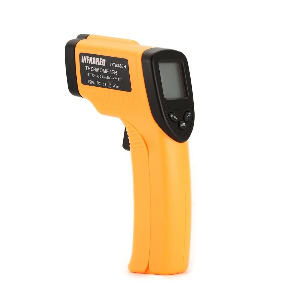 DT8380H Digital LCD Handheld Mini Infrared Thermometer Temperature Meter Tester Red Laser Non