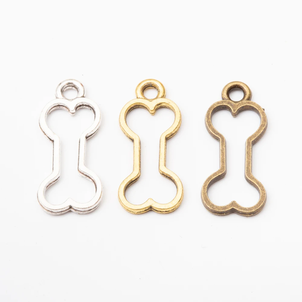 

24pcs zinc alloy Animal Dog bone Charms for Jewelry Making 5794