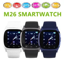 Smart Uhr M26 Drahtlose Bluetooth 4,0 Smartwatch Smart Armbanduhren Digitaluhren Sync Telefon Kamerad Für IOS Apple iPhone Android-Handy