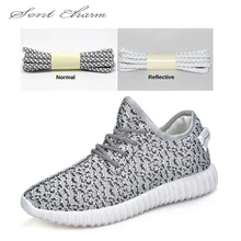 120 см/160 см SENTCHARM отражающие шнурки Ronds эластичные шнурки для кроссовок для всех видов обуви LT010