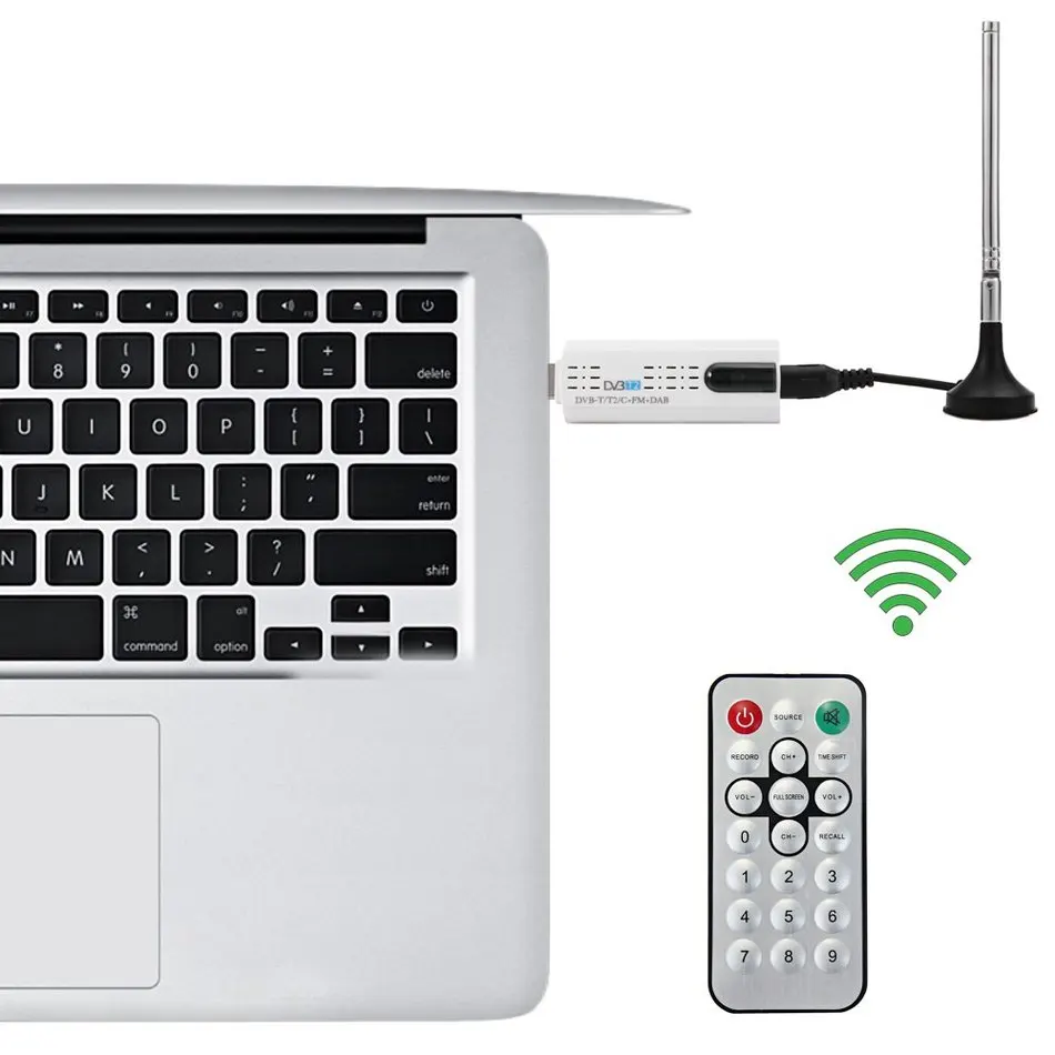 Цифровой ТВ тюнер DVB T с антенной спутниковый ресивер HD TV и приемник T/T2/C для ПК DVBT