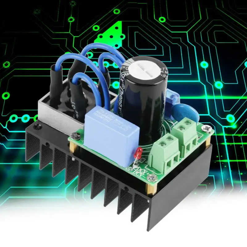 

5-34VAC to 7-50VDC Rectifier Board Universal AC-DC Converter Board Multiple Protection Power Supply Rectifier Module