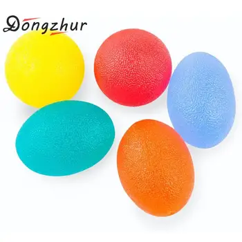 

1pc Silicone Egg Fitness Hand Expander Gripper Strengthener Forearm Wrist Finger Exerciser Trainer Stress Relief