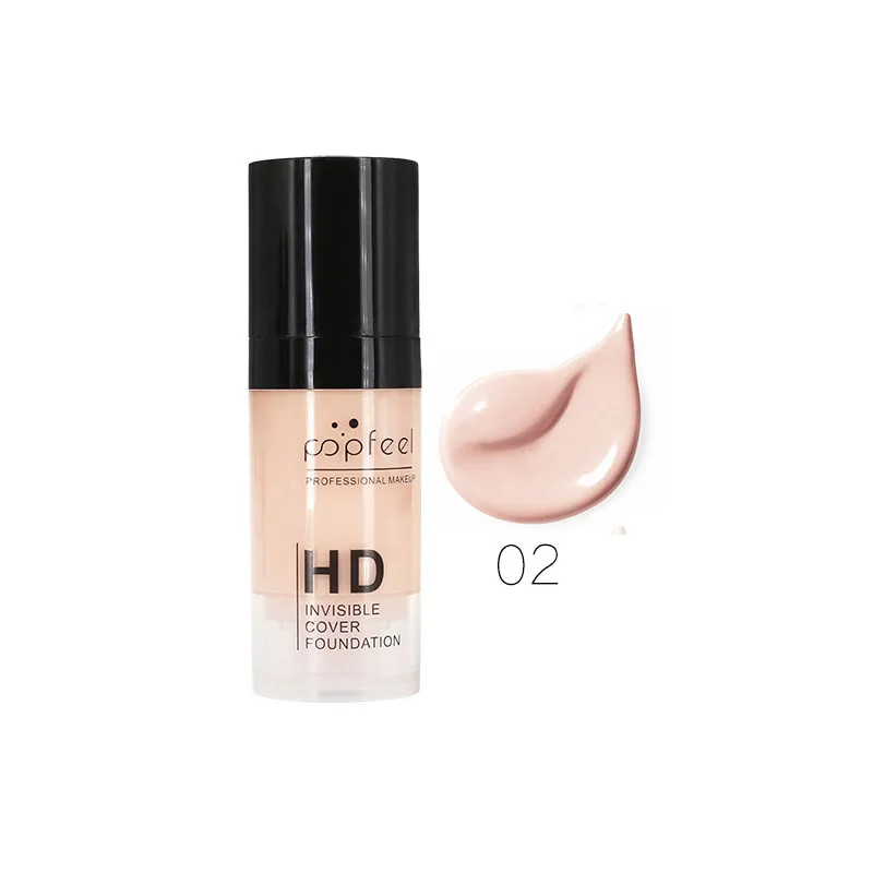 POPFEEL Face Liquid Foundation Makeup Base Foundation BB Cream Concealer Whitening Moisturizer Oil-control makeup - Цвет: 2