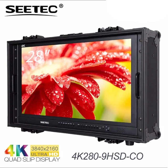 Seetec 4K280-9HSD-CO 28 дюймов 4K вещательный монитор для наблюдения CCTV делая фильмы Ultra HD Ручной ЖК-монитор