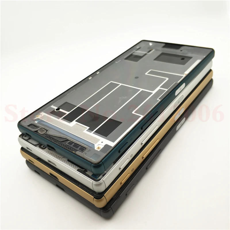 Для sony Xperia Z5 Dual E6653 E6603 E6633 E6683 корпус средняя рамка пластина ЖК рамка Шасси с кнопкой питания Пылезащитная крышка
