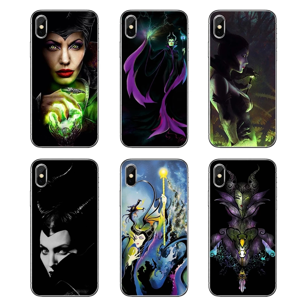 Sleeping curse Maleficent Stained Glass Art For Samsung Galaxy A5 A6 A7 A8 A9 J4 J5 J7 J8 2017 2018 Plus Prime Mobile Phone Case |