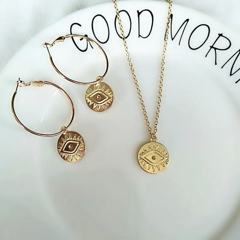 

Timeless Wonder stunning evil eye through Stud Earrings Fashion bijoux rock gift brincos top trendy lovely figure set ins 5462