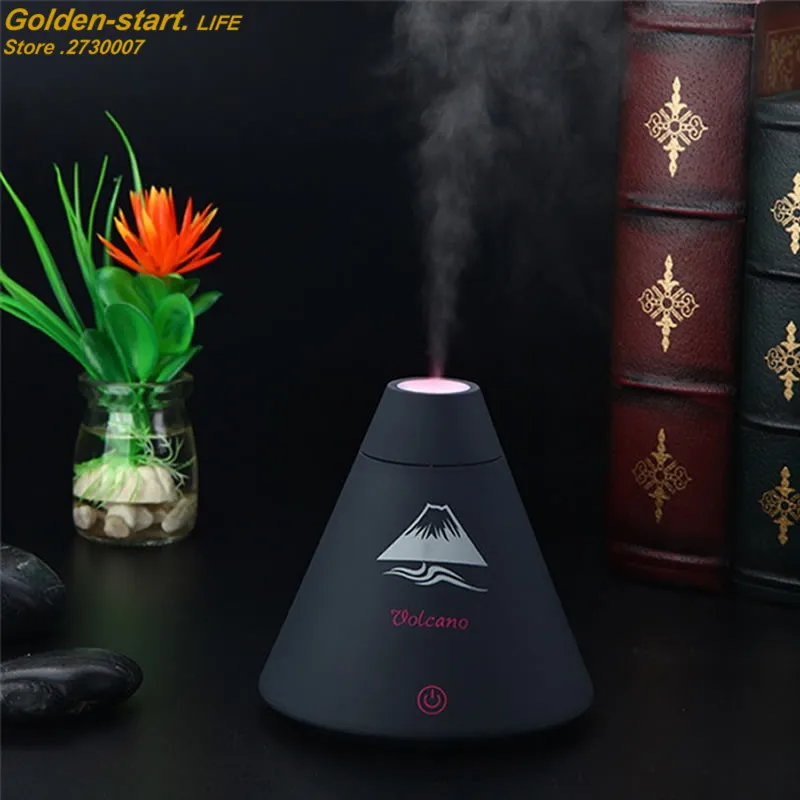 

Ultrasonic Air Humidifier Mini USB Volcano Shape Essential Aroma Oil Diffuser Household Air Humidifier 3 Color Available