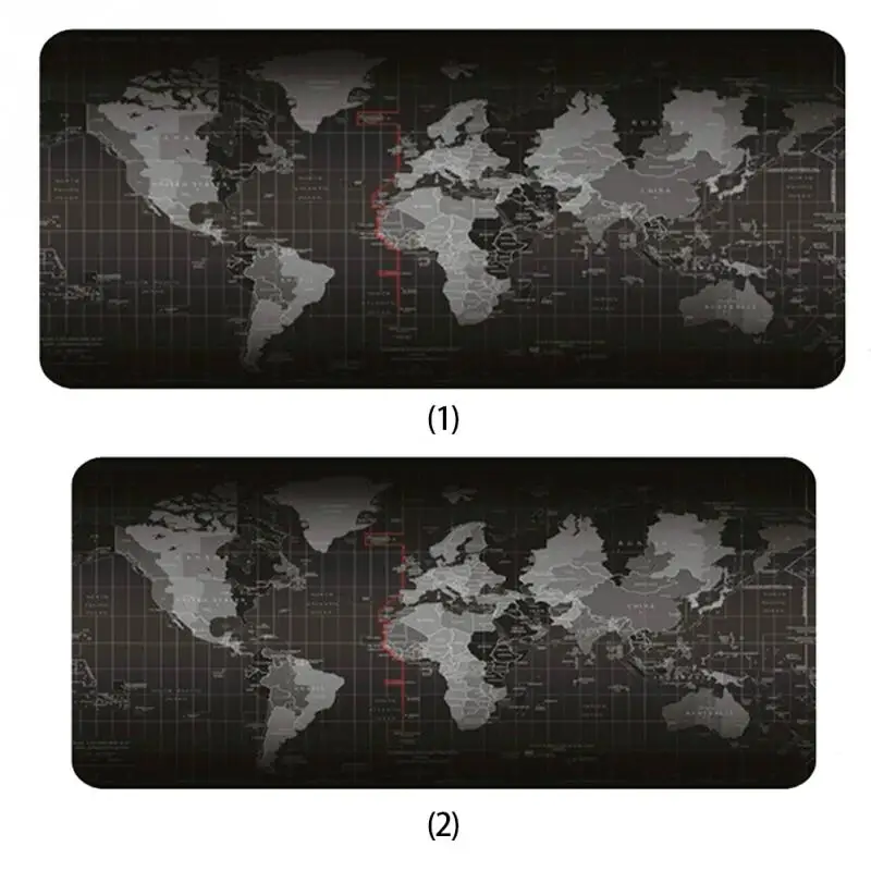 

1PCS Fashion Notbook Computer Mousepad World Map New Large Pad Gaming Mats to Mouse Gamer Rubber Radiation Protection 400*900 MM