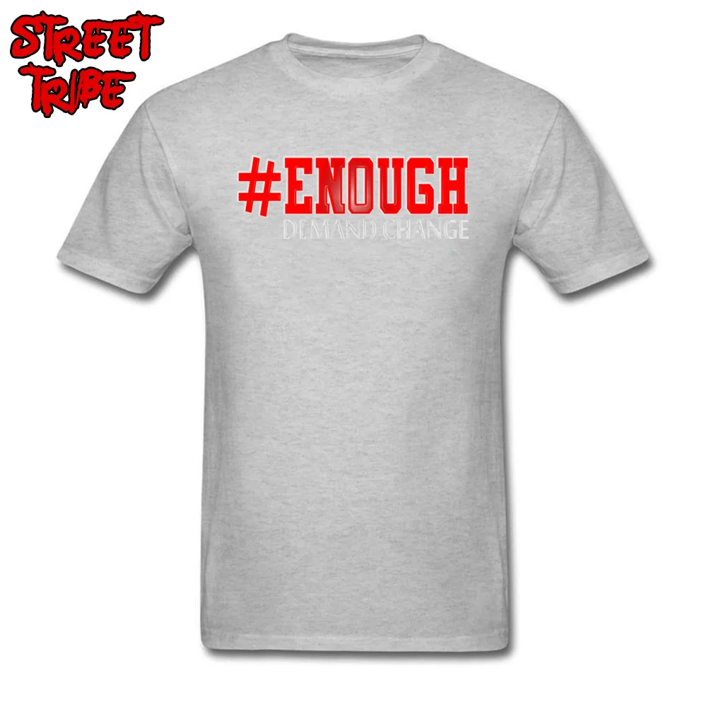 enough Demand Change Leisure Tshirts for Men Pure Cotton Lovers Day Tops & Tees Summer T-shirts Short Sleeve Fitted Crewneck enough Demand Change grey