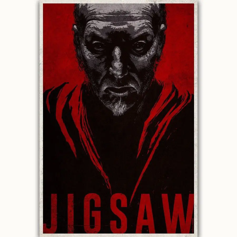 Hot New Jigsaw Horror 2017 Movie Live Or-Silk Art Poster Wall Sicker Decoration Gift
