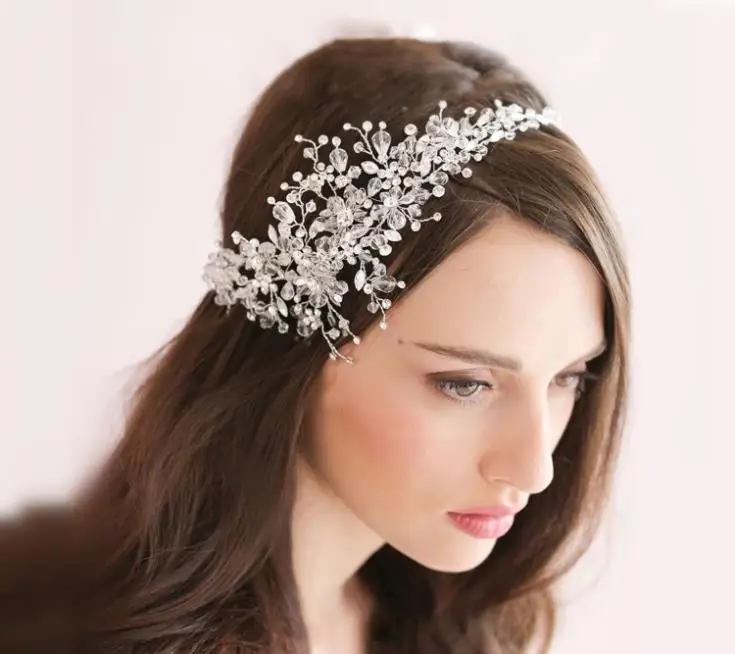 Crystal Wedding Headband Hair Accessories Bridal Headwear Crystal Wedding Headband Hair Accessories Bridal Headwear Jewelry Rhinestone Head Chain Headpiece Ornament Wigo0429 In From