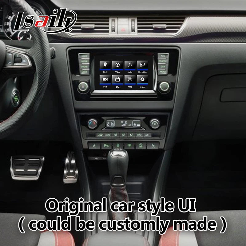 Коробка интерфейса Android / carplay для Skoda Rapid Kodiaq 6 5 8 &quotMIB MQB discover pro коробка