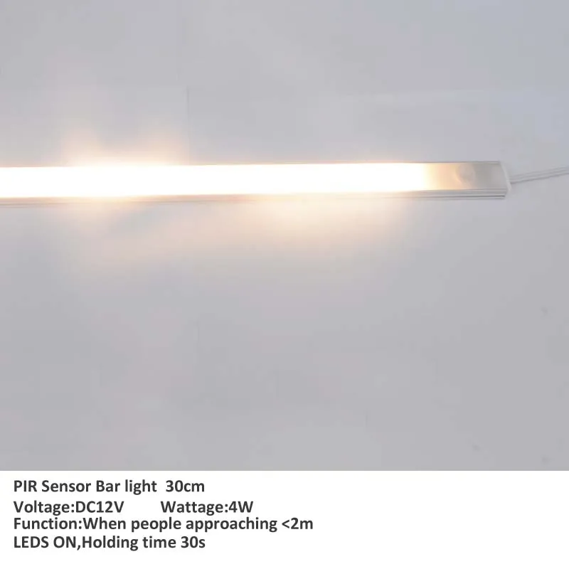 

5pcs/lot 30cm DC12v PIR motion sensor LED Rigid bar light