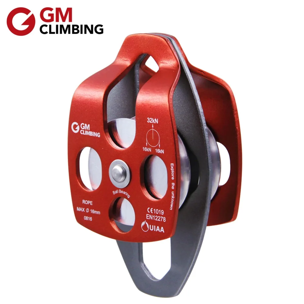 32kN Large Rescue Pulley for Hauling System Lifting Tools Climbing Arborist