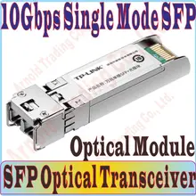 TP-LINK 9/125um 10000 Мбит/с 10 Гбит/с одного режима SFP+ оптический модуль, 1310nm 10 км SFP, sfp lc разъем Gigabit модуль карты