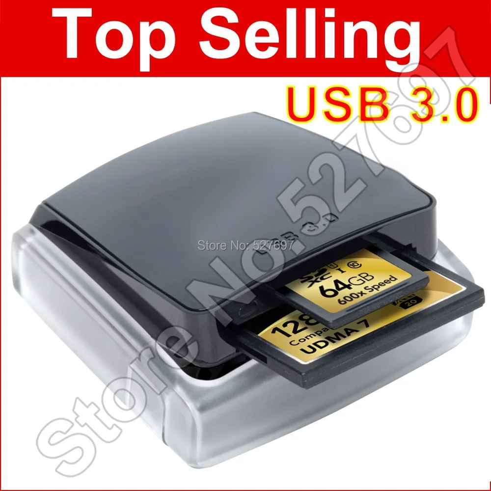 Brand professional usb 3 0 dual slot reader udma 7 card reader for udma
