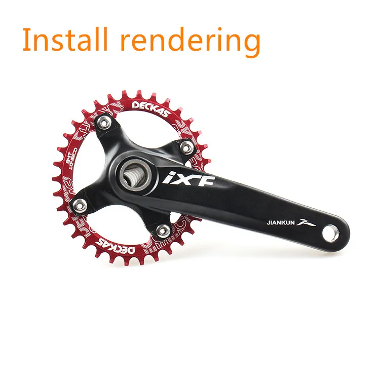 Овальная цепь DECKAS кольцо цепи горного велосипеда пластина ccrankset BCD 104 мм 32/34/36/38