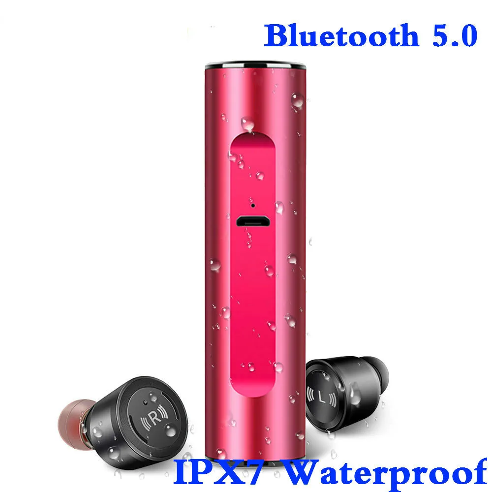 

IP67 Water proof Bluetooth 5.0 Wireless earphone TWS Earbuds true wireless Earphones With Battery Case Hands Free Headsets