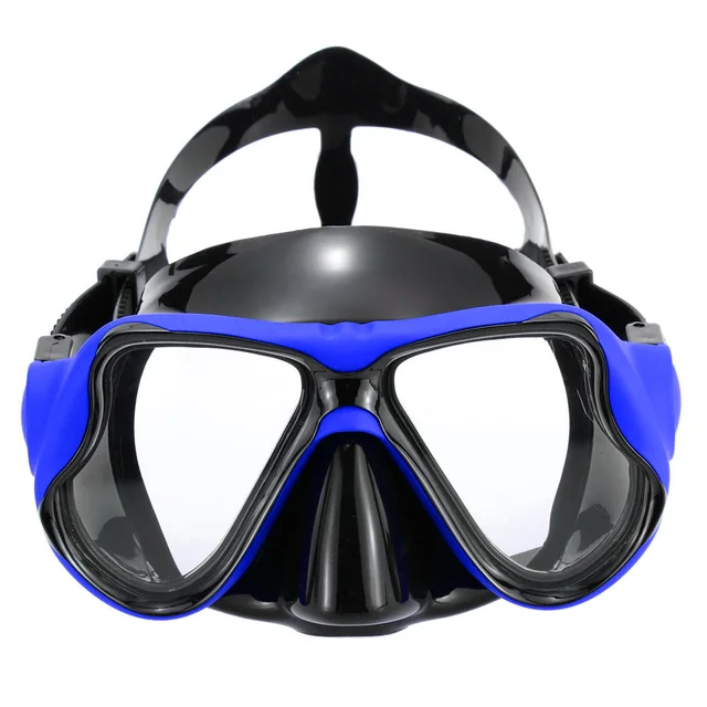 Profession optical diving mask Black silicone scuba diving mask Twin
