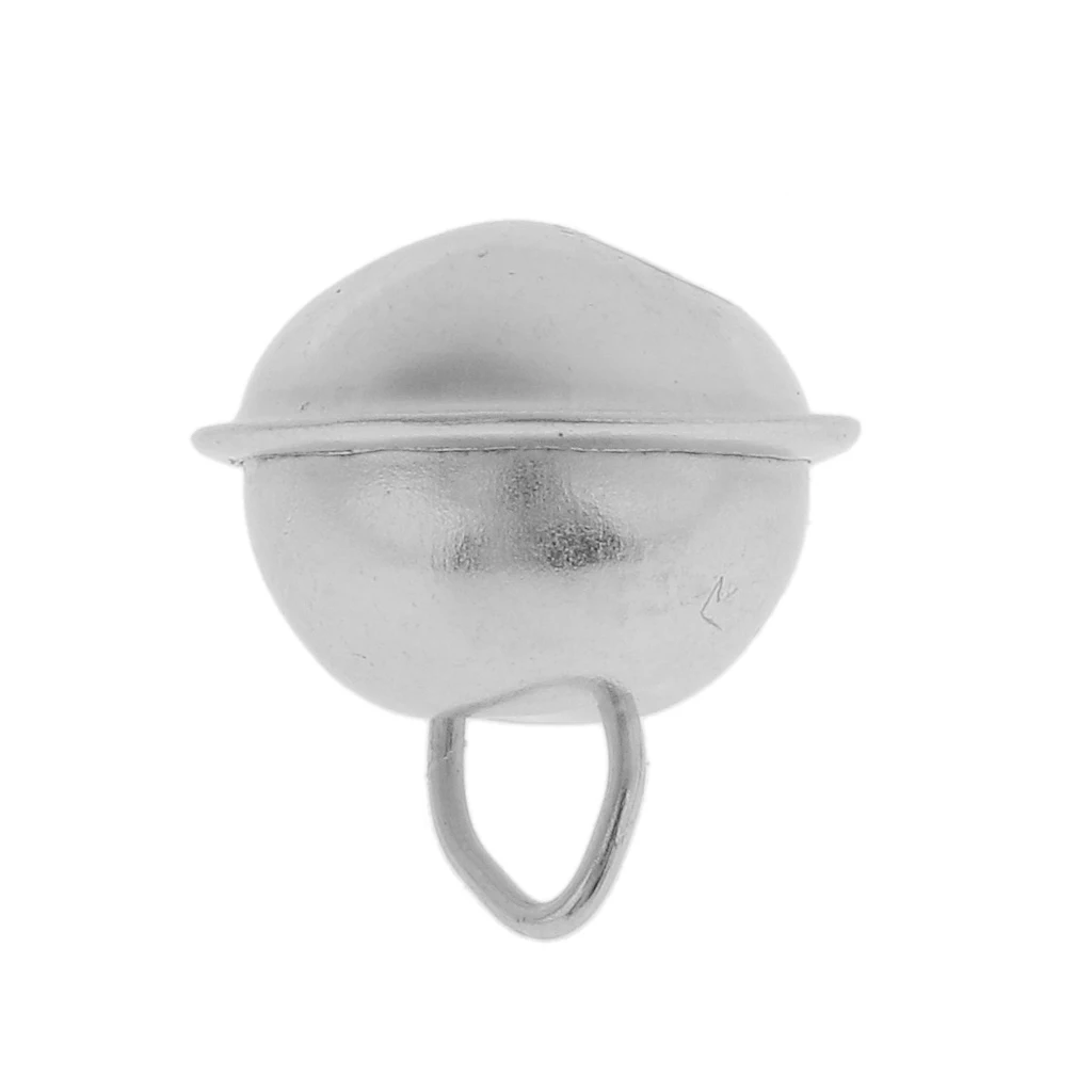 100Pcs Jingle Bells Jewelry Making Findings Dance Costume DIY Silver B 14mm