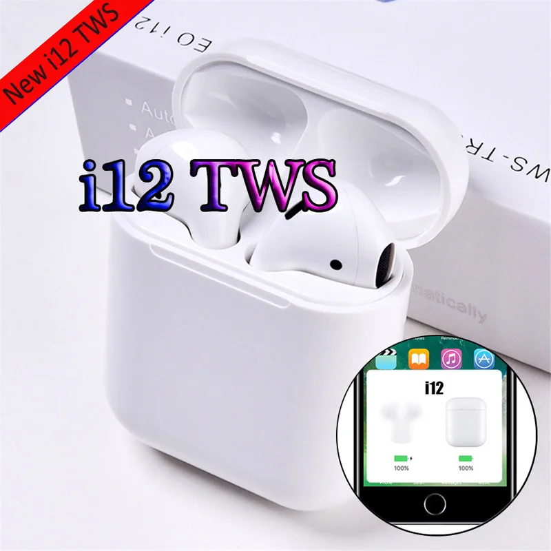 

2019 NEW i12 TWS i10 Bluetooth Earphone Wireless earphones Touch control Headset 3D Stereo Earbuds Charging Case i 10 i 12 tws