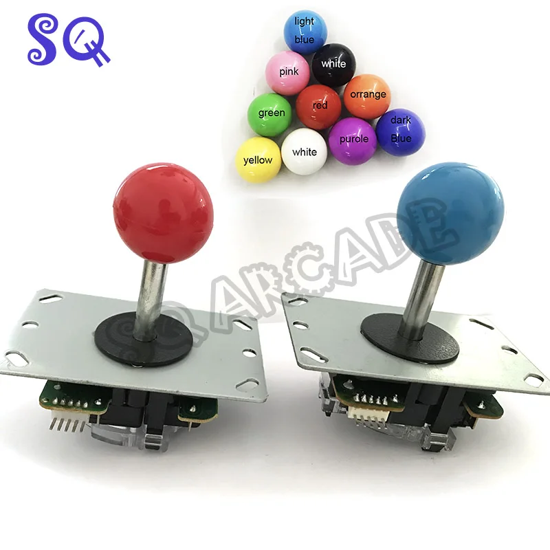 60pcs/ctn Arcade joystick DIY Joystick Red Ball 4/8 Way Joystick