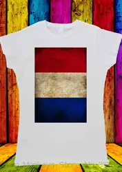 Для женщин футболка Французский флаг Винтаж Франция Париж футболка Для мужчин Для женщин унисекс 1418 бренд Повседневное хлопок