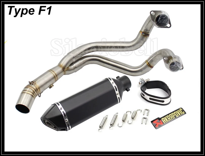 Tubo de Escape MT07 Akrapovic Escape motocicleta Escape Moto Slip on Full System para Yamaha MT-07 FZ07 FZ-07 Tracer XSR700