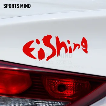 

10 pcs words fish Waterproof Reflective vinyl Sticker car styling For suzuki nissan opel peugeot mazda hyundai volvo accessories