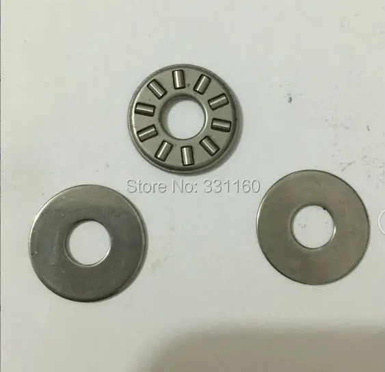 

Thrust needle roller bearing with two washers NTA411+2TRC411 Size is 6.35*17.45* ( 1.984+2*2.4 ) mm,TC411