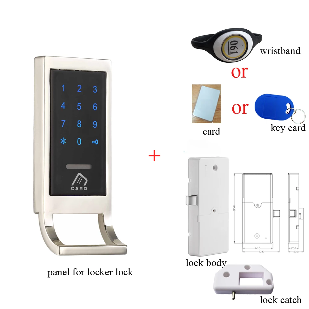 Free Shipping Safety Electronic Lock Keyless RFID 125khz