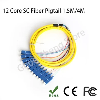 

12 Core SC 1.5M/4M Single mode Pigtail Fiber Optic Pigtai