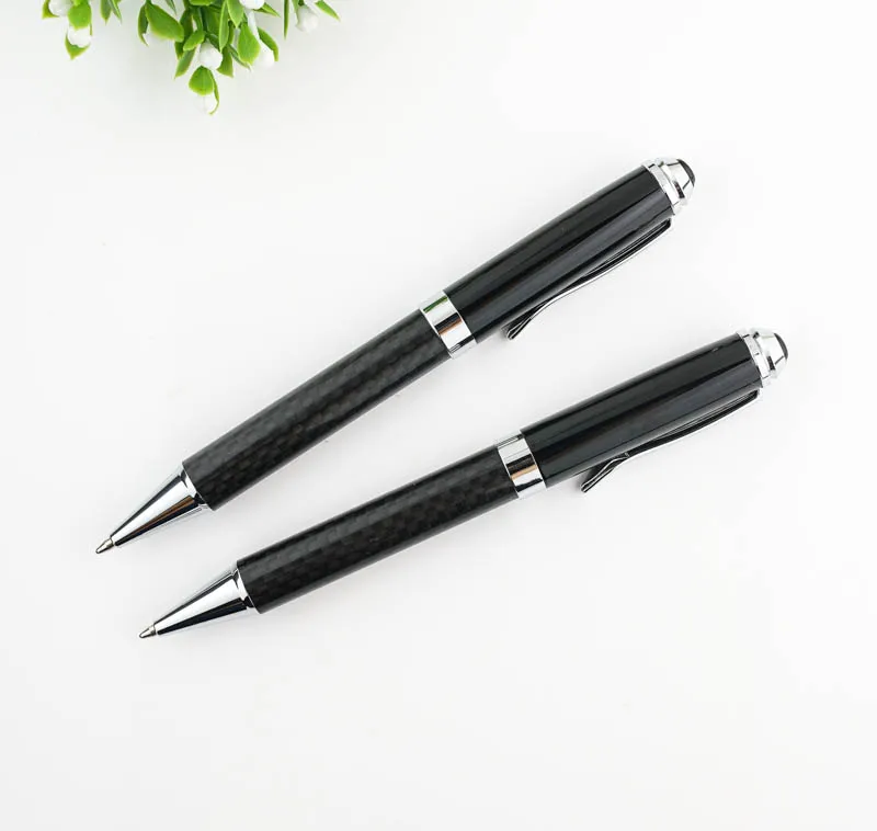 Роскошная шариковая ручка из углеродного волокна для подарков, тяжелая металлическая ручка, Офисная ручка для письма