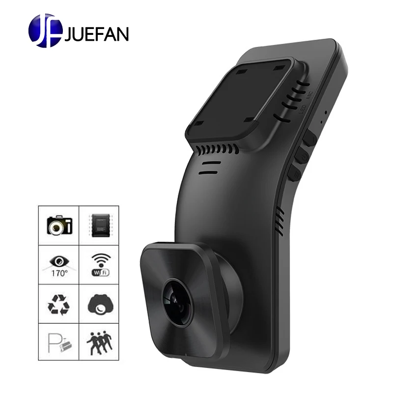 JUEFAN Автомобильный видеорегистратор Камера с Wifi Full HD 1080p широкоугольный объектив G