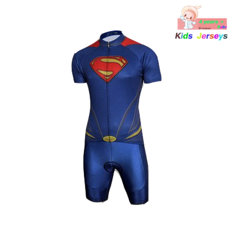 

Kids Spider Man Cycling Jersey Wear Short Sleeves Cycling Set Boys Bike Clothing Ropa Ciclismo Girl Cycling Clothing Sports Suit