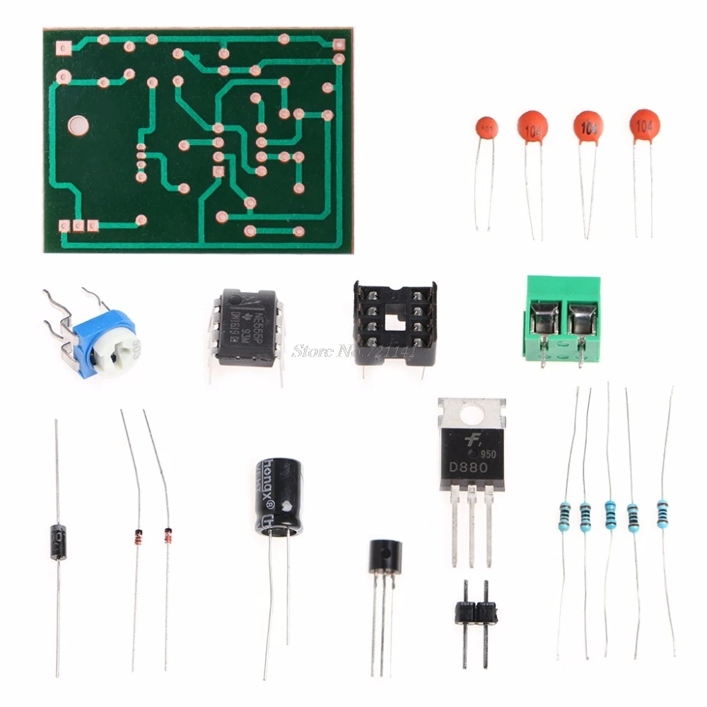 5 12 В DIY Kit 555 модуль регулятора скорости импульсной модуляции с модулем Прямая