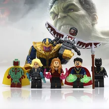 

Legoinglys Avengers 3 New Infinity War Thanos Venom Falcon Proxima Midnight building blocks figures toys for Christmas gift