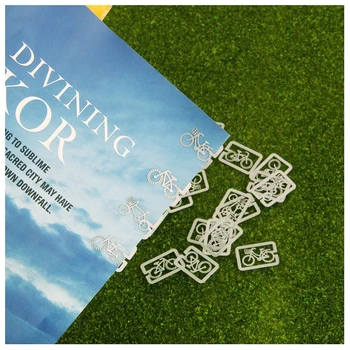 

Affordable 20pcs 4 Style Metal Bookmark Souvenirs Field Line Marker With Box Bicycle