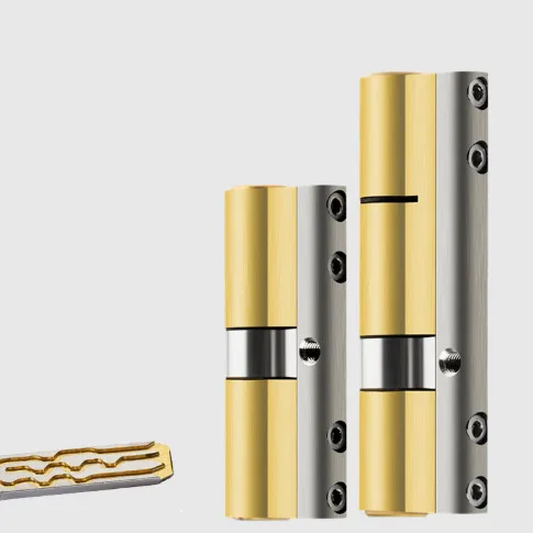 Multi Orbit Key Blade Stainless Steel Anti Prying Break Bar Brass Serpentine Groove Door Lock Cylinder 8PCS |