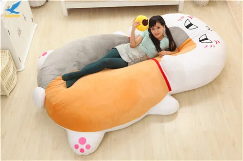 Fancytrader 巨大なぬいぐるみ ぬいぐるみ Essei Cat ソファベッド 寝袋 ノベルティ ギフト 210x150cm Ft Plush Stuffed Giant Carpetcarpet Giant Aliexpress